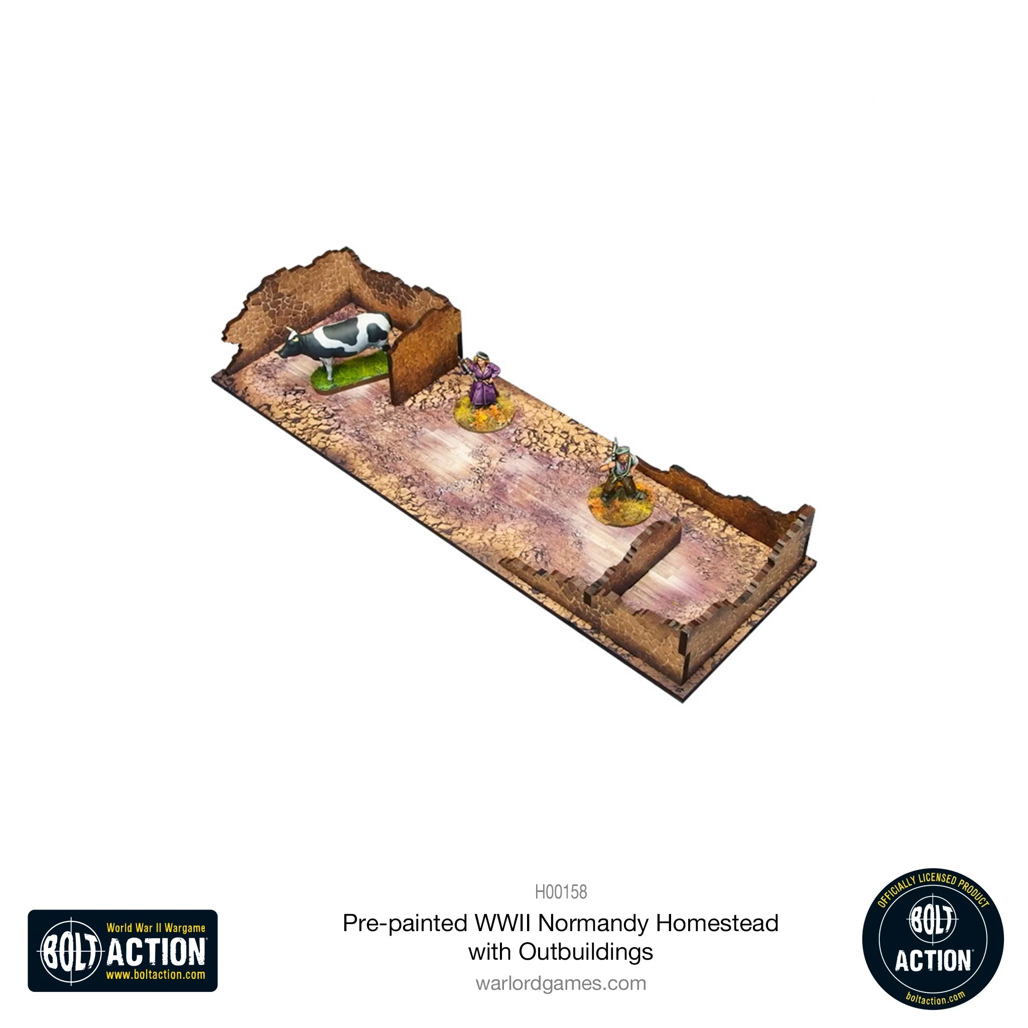 Bolt Action: Pre-painted WWII Normandy Homestead with Outbuildings - Image 7