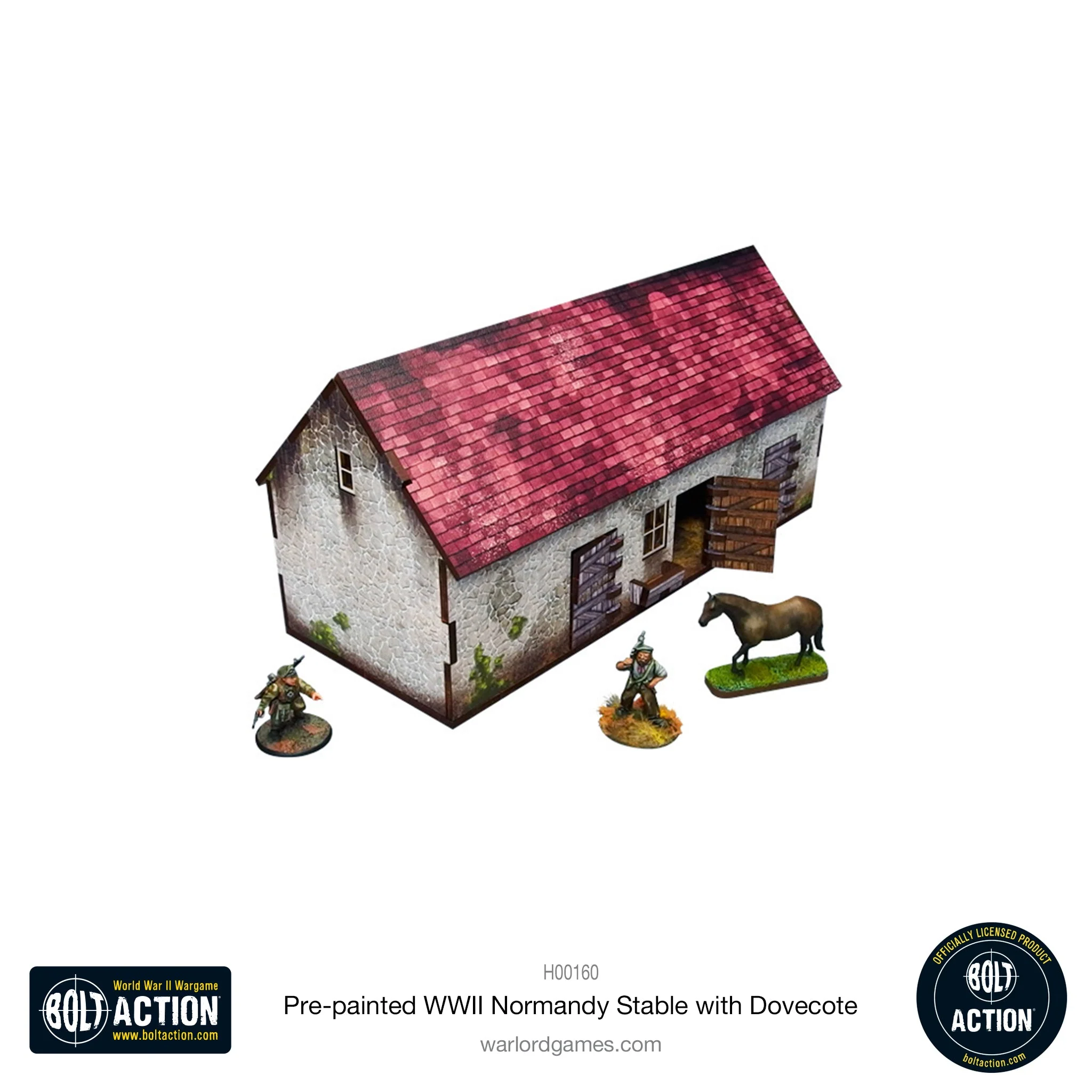 Bolt Action: Pre-painted WWII Normandy Stable with Dovecote - Image 2