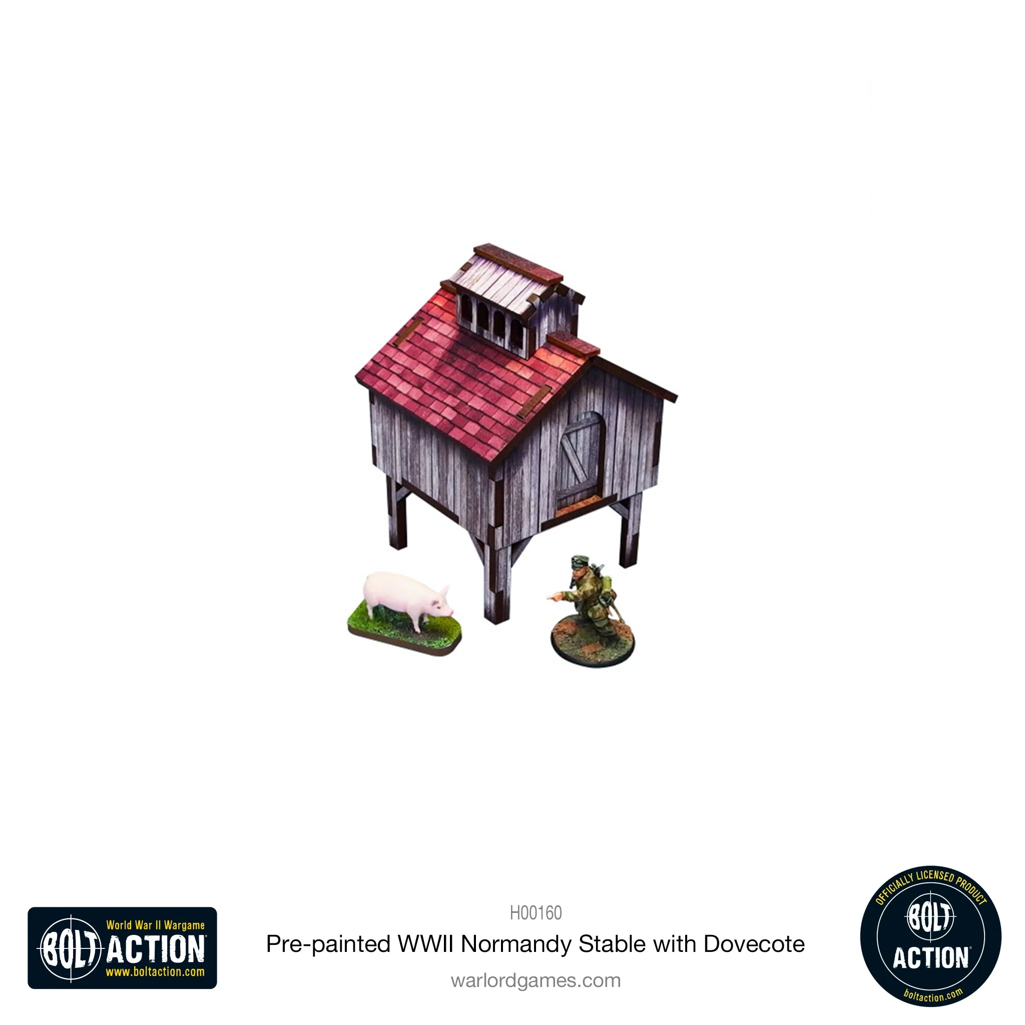 Bolt Action: Pre-painted WWII Normandy Stable with Dovecote - Image 4