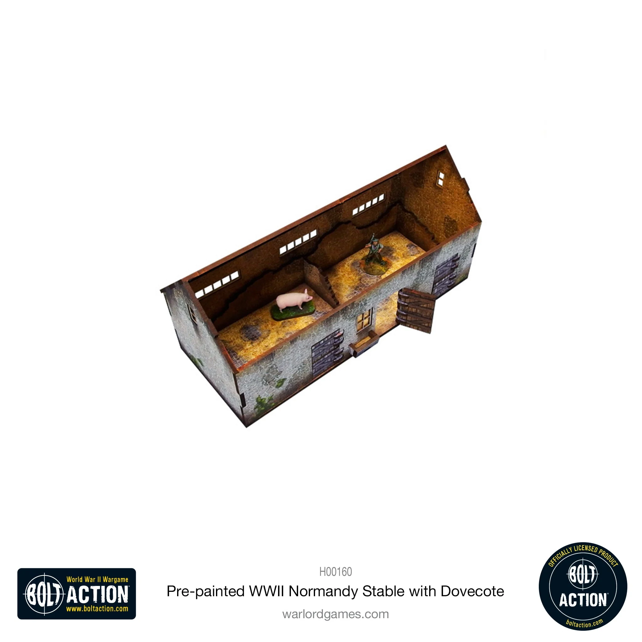 Bolt Action: Pre-painted WWII Normandy Stable with Dovecote - Image 5