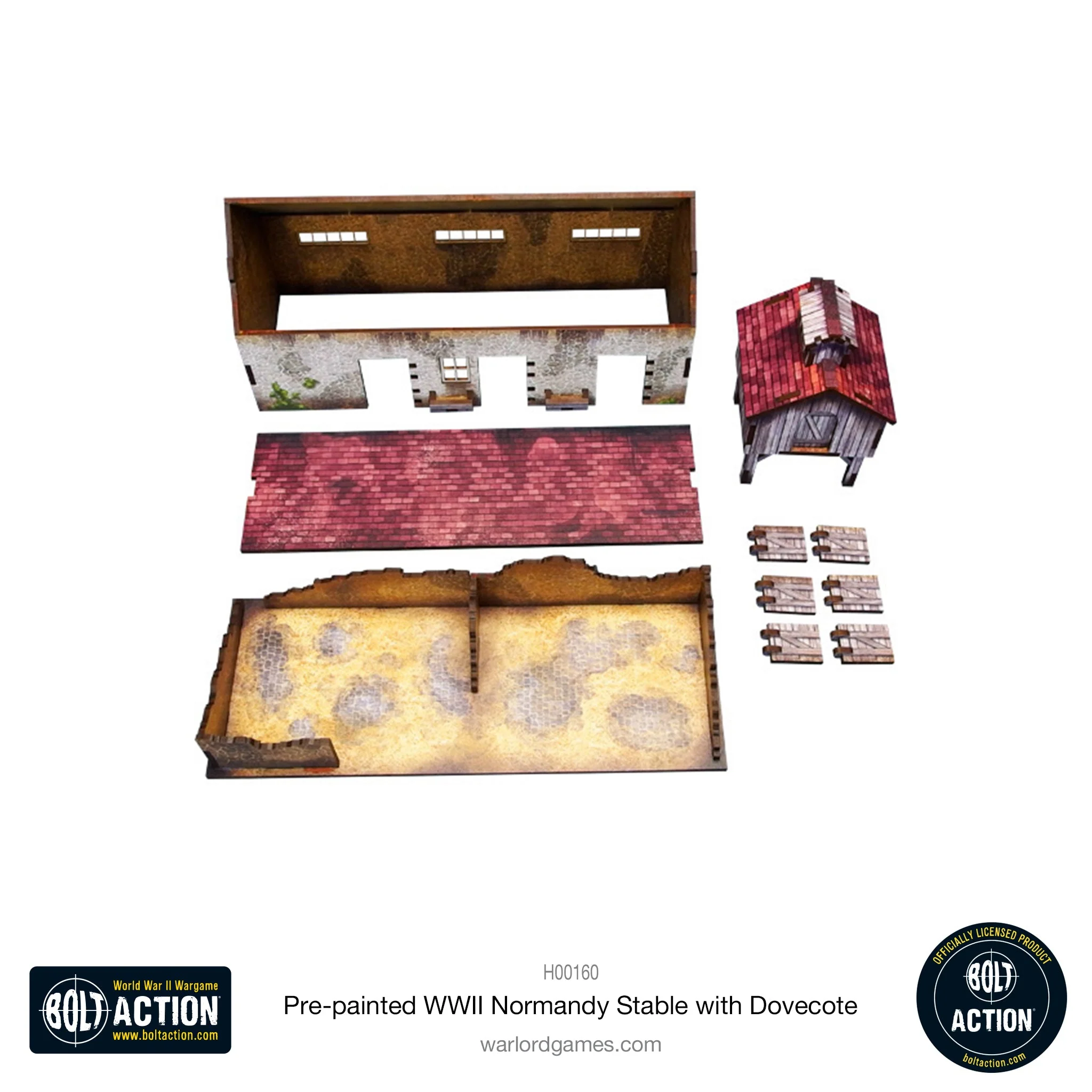 Bolt Action: Pre-painted WWII Normandy Stable with Dovecote - Image 8