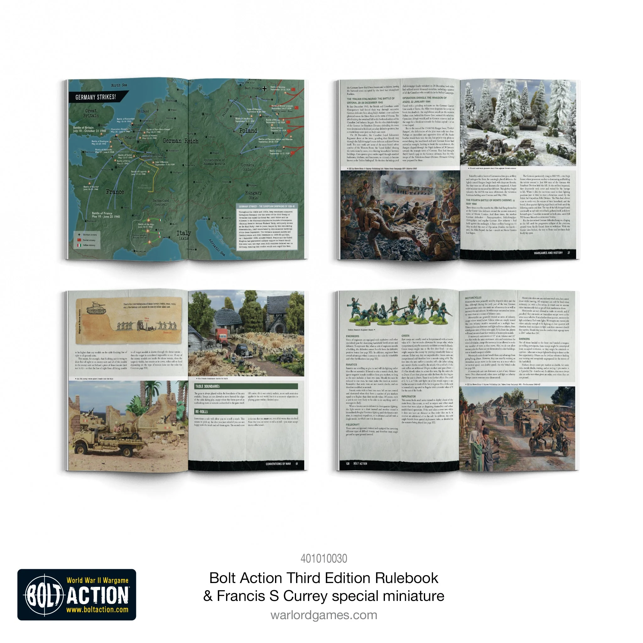 Bolt Action: Third Edition Rulebook with Francis S. Currey Special Miniature - Image 2
