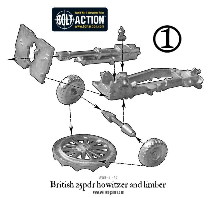 British 25 pdr Howitzer & Limber - Image 4