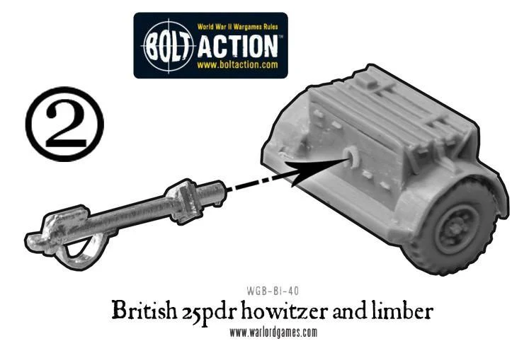 British 25 pdr Howitzer & Limber - Image 5