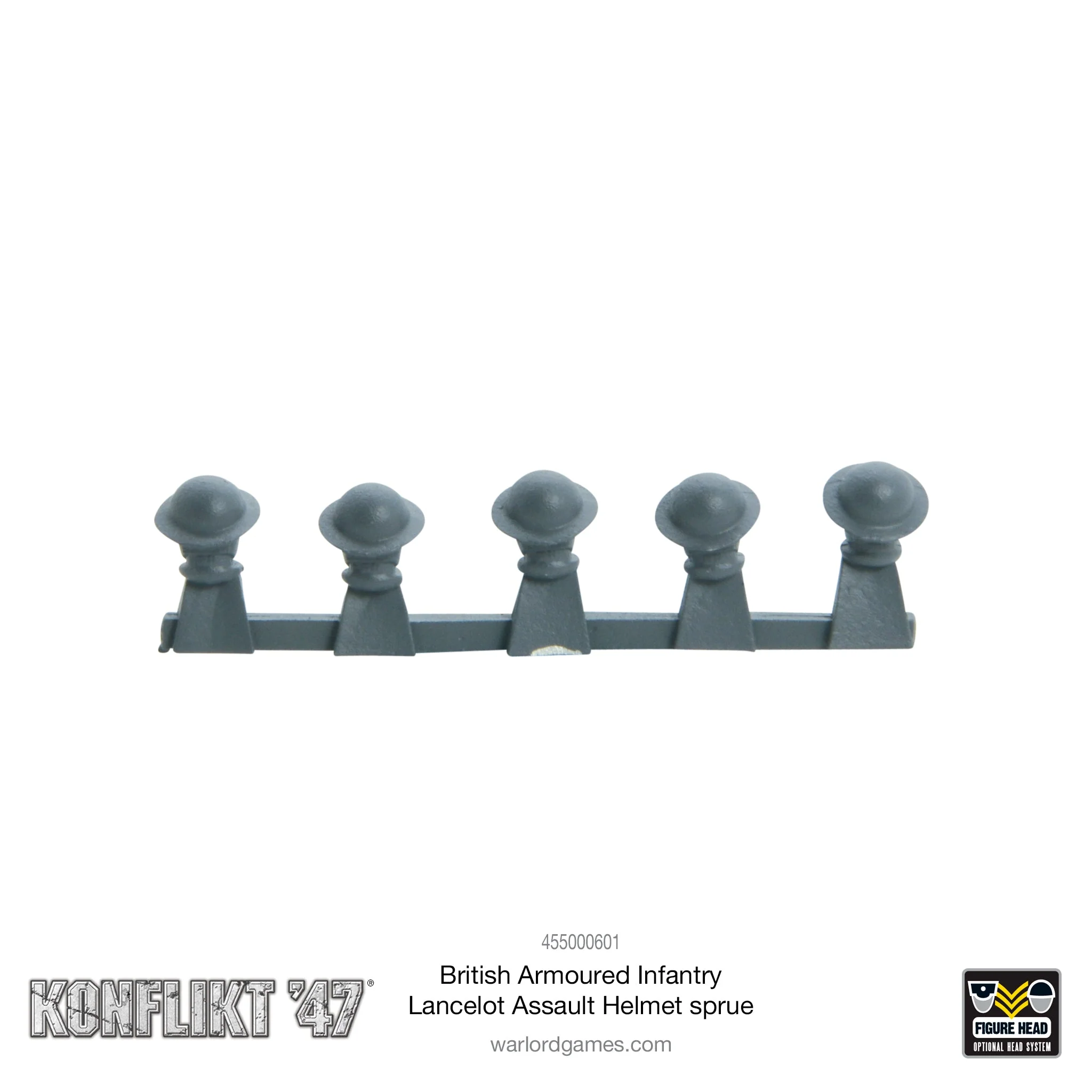 British Armoured Infantry Lancelot Assault Helmet sprue - Image 2
