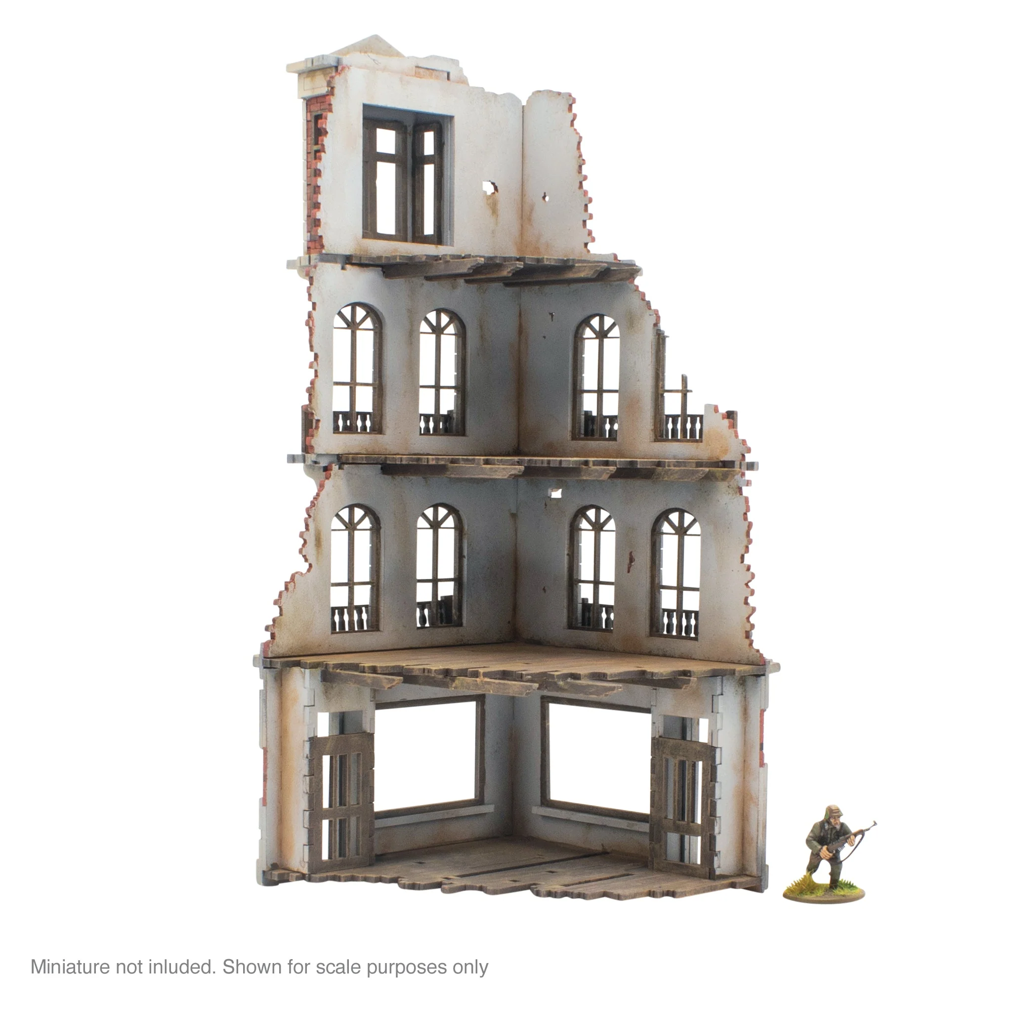 City in Ruins - 4 Storey Building Corner (1) - Image 3