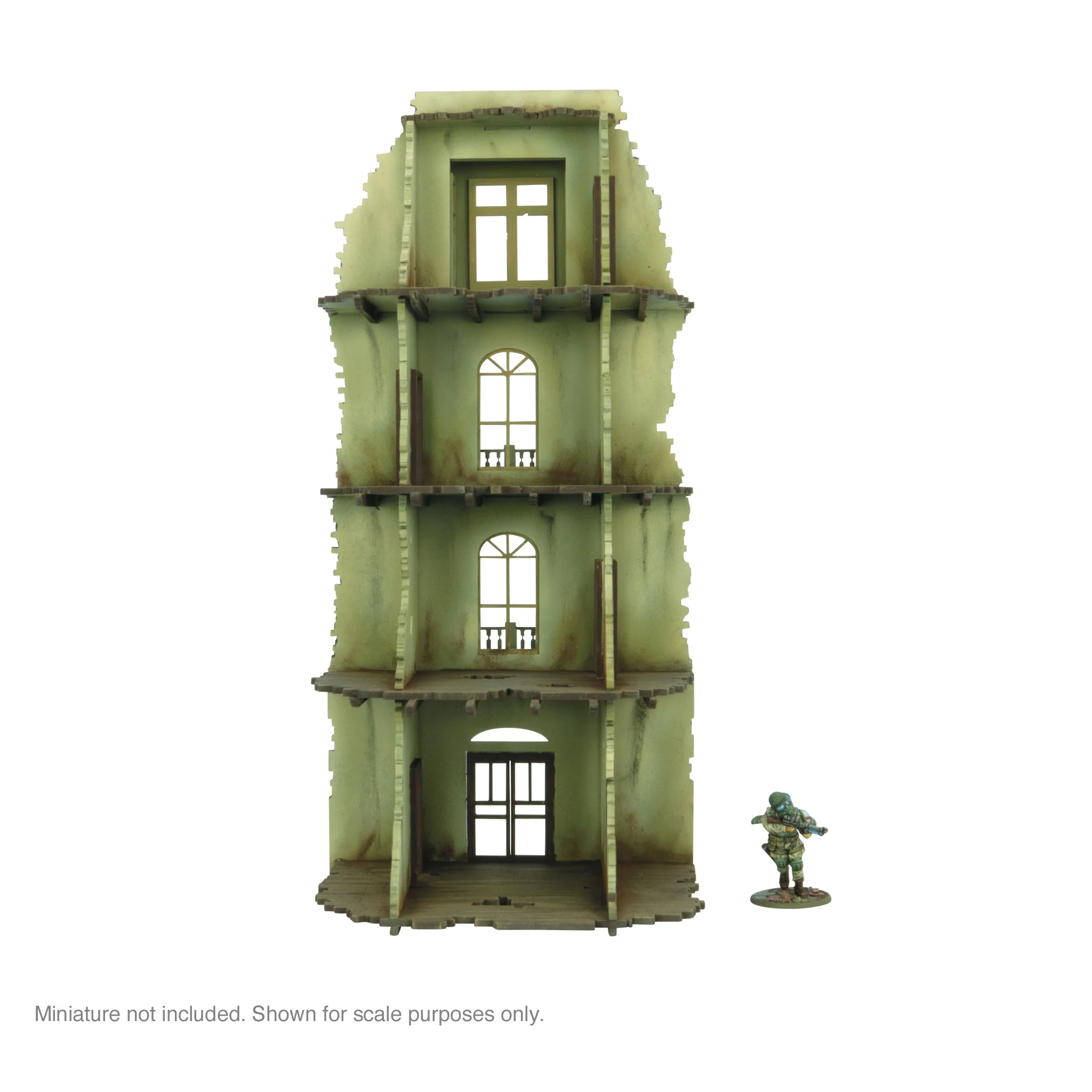 City in Ruins - 4 Storey Building Facade (1) - Image 2