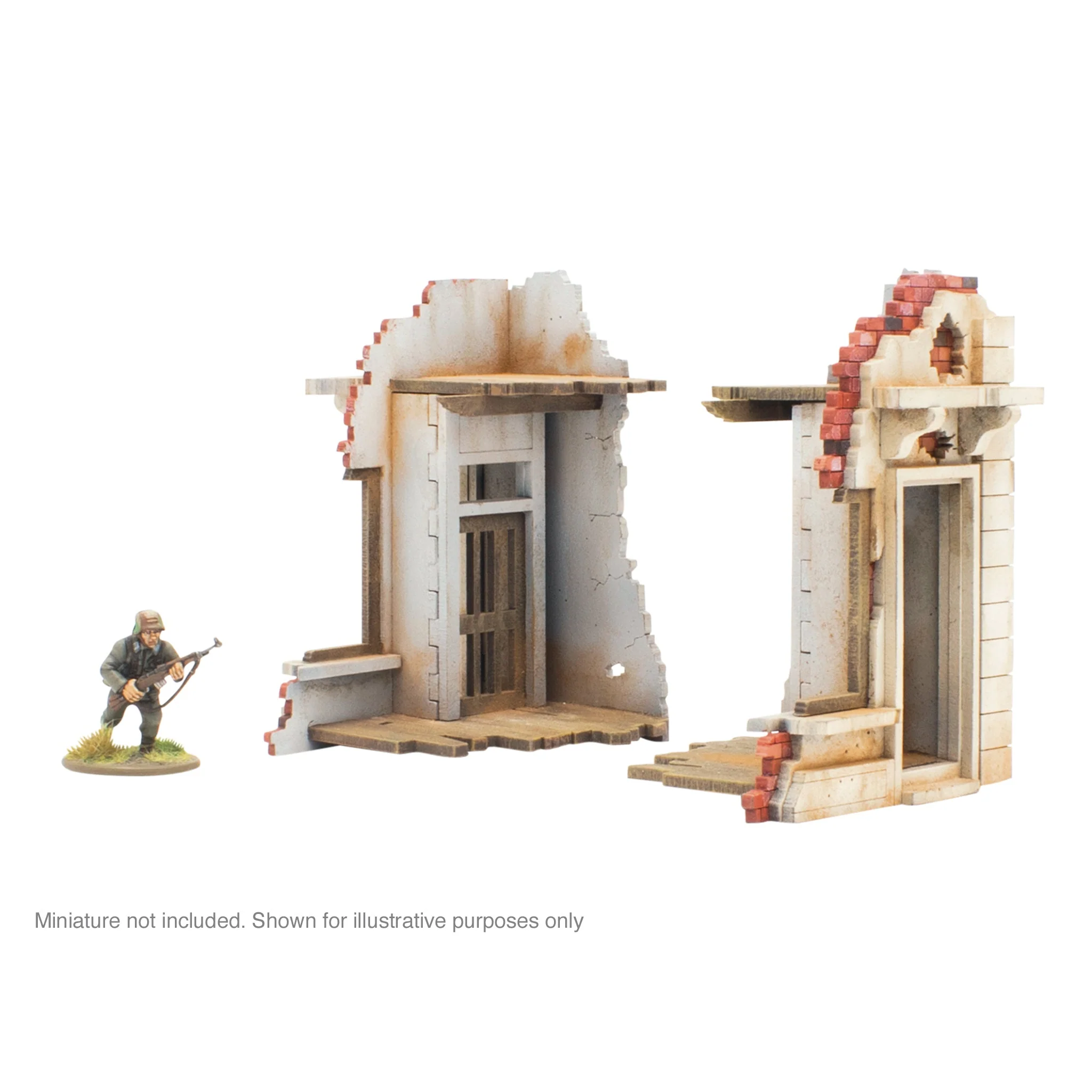 City in Ruins - Pair of Destroyed Building Ends - Image 2