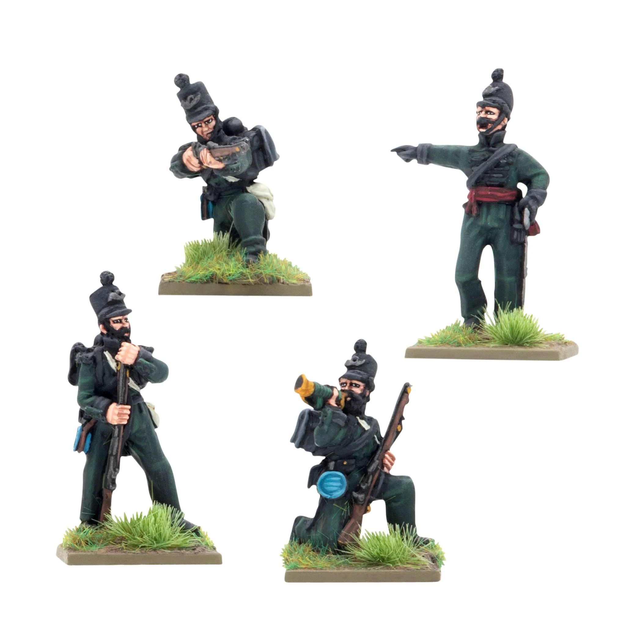 Crimean War British Rifle Brigade in shakos command