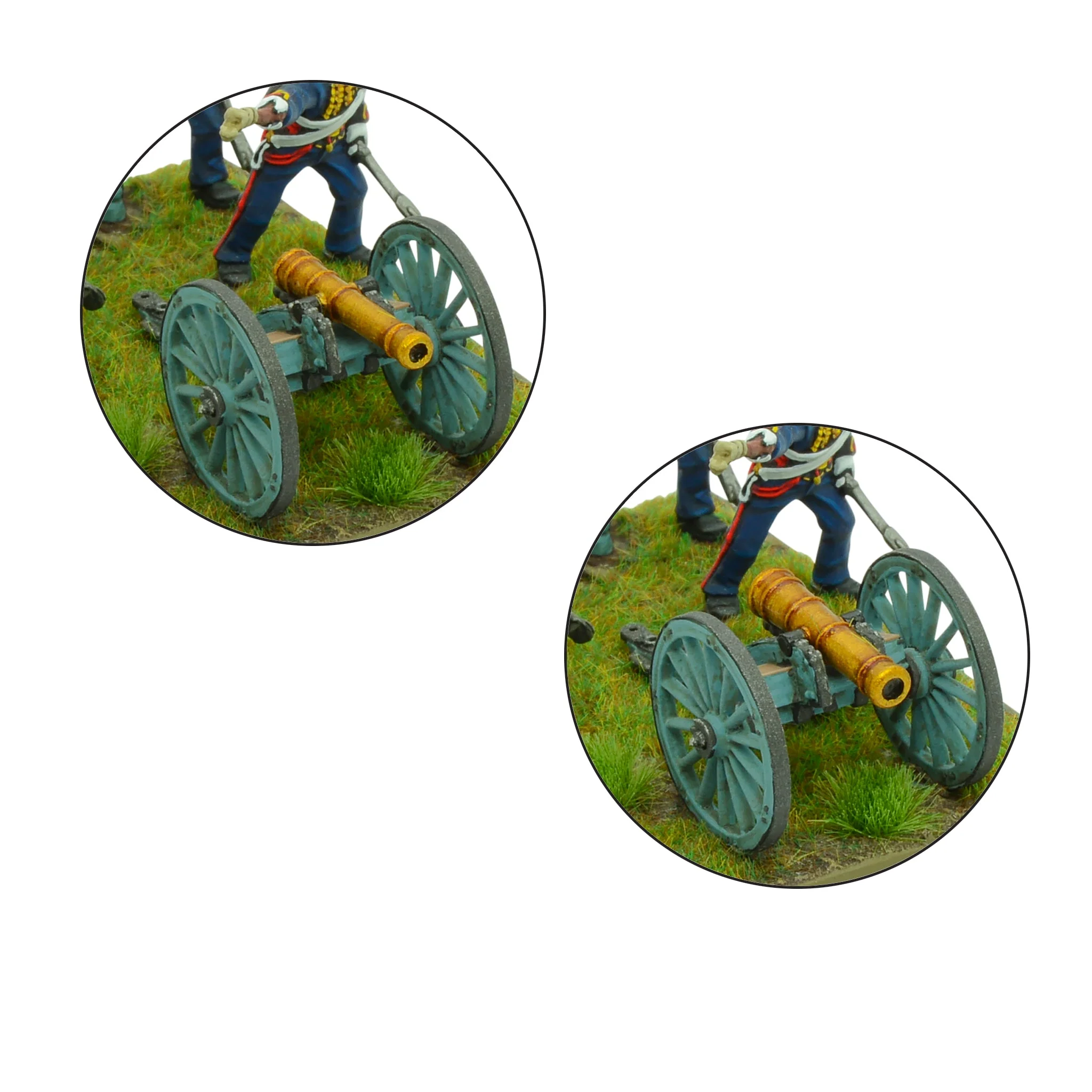 Crimean War Royal Horse Artillery 12pdr howitzer/6pdr cannon - Image 4