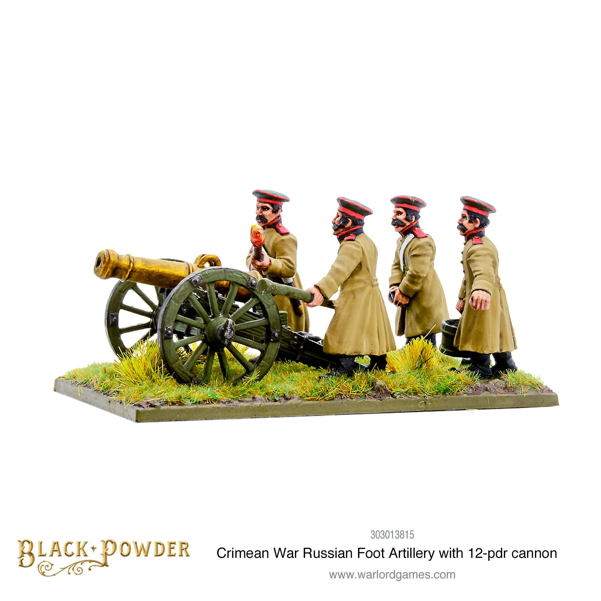 Crimean War Russian foot artillery with 12-pdr cannon - Image 2