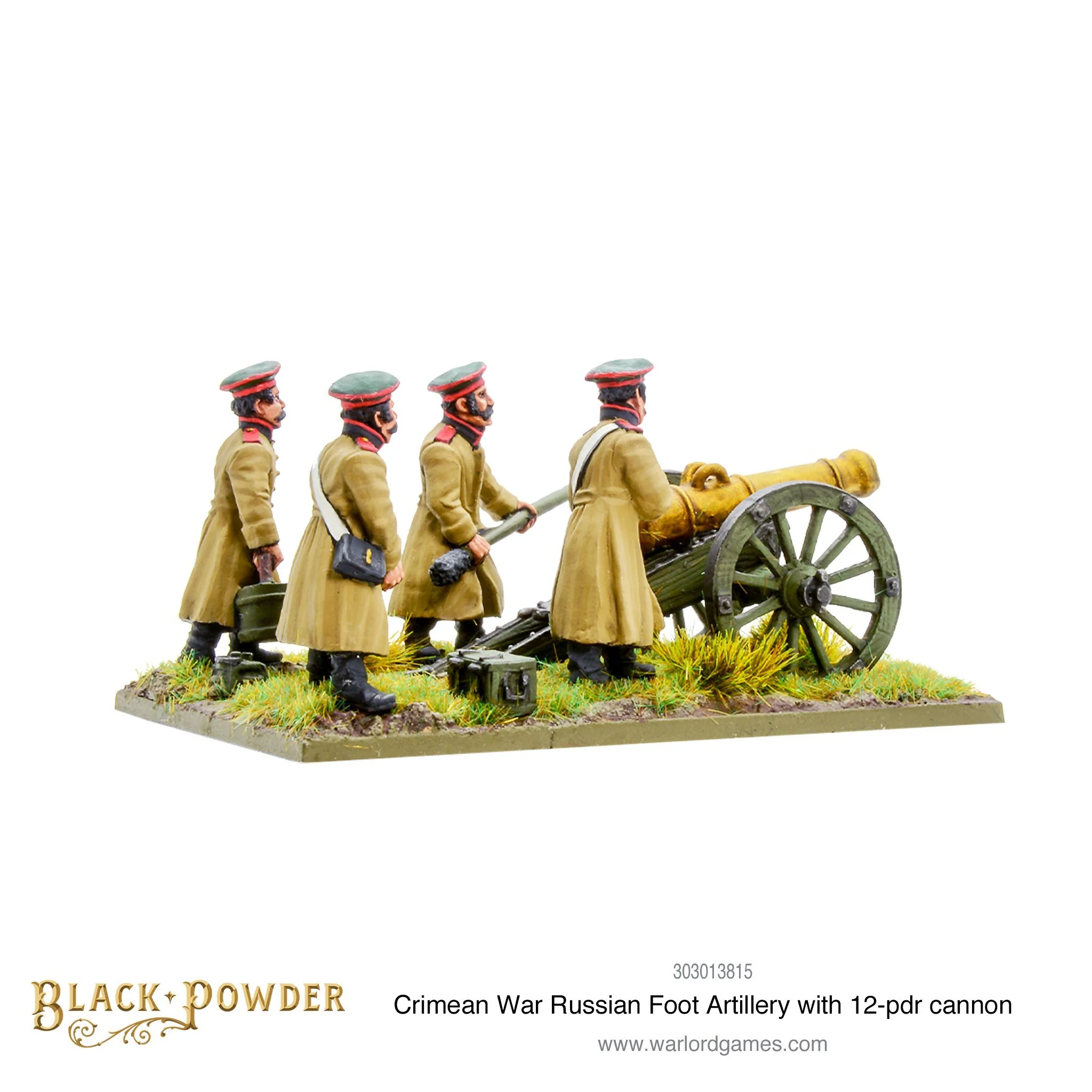Crimean War Russian foot artillery with 12-pdr cannon - Image 3