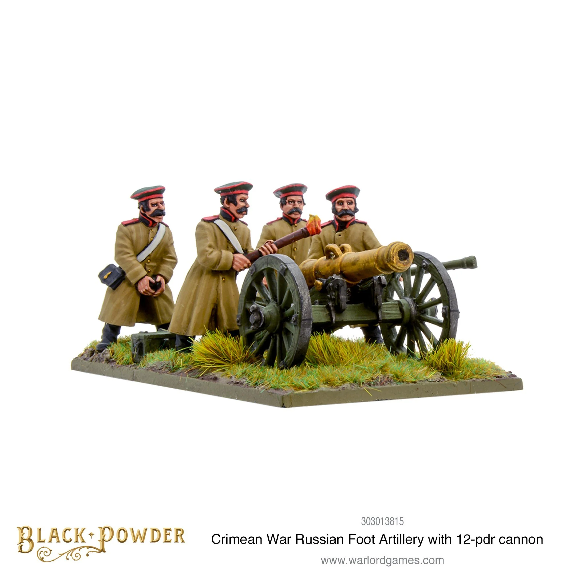 Crimean War Russian foot artillery with 12-pdr cannon - Image 4