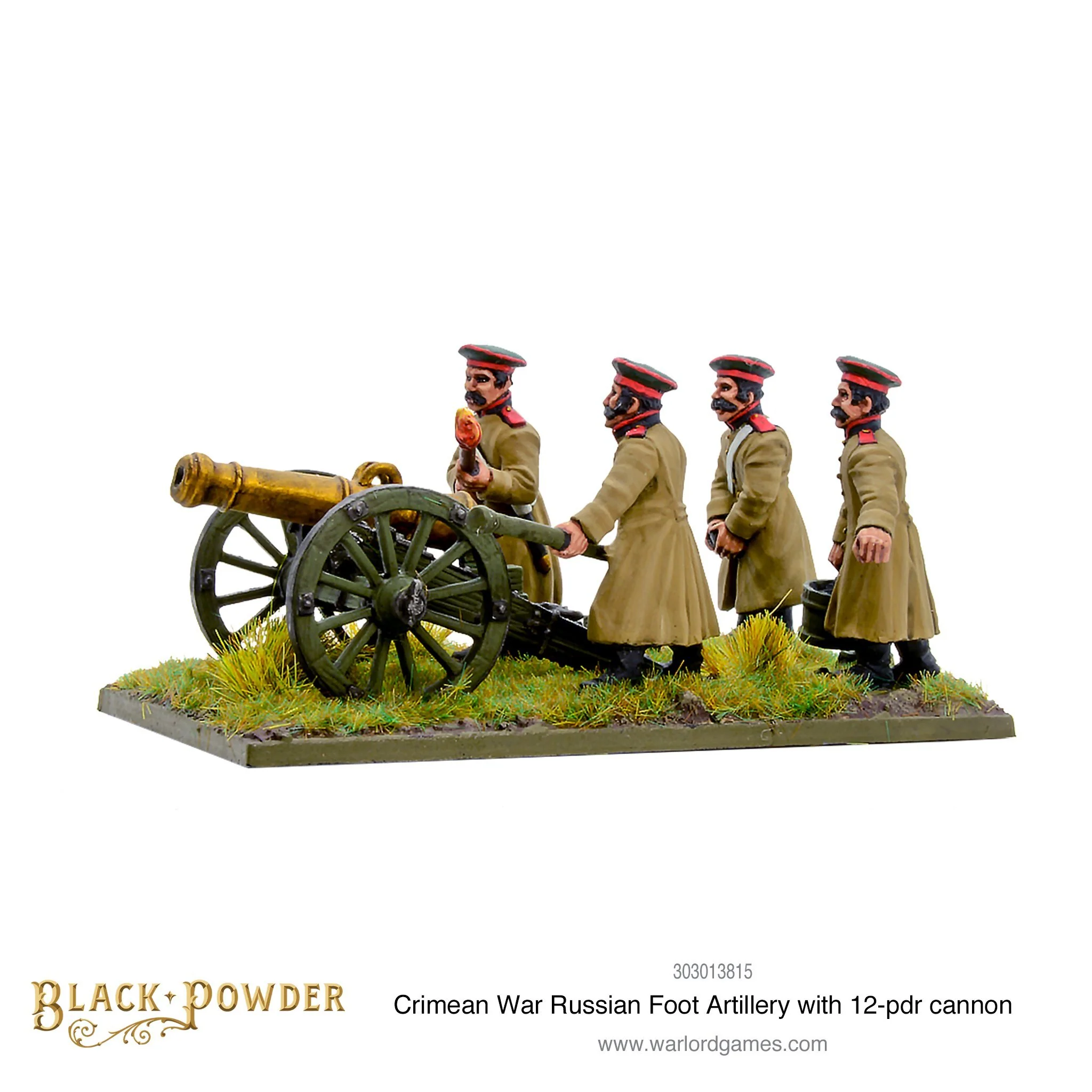 Crimean War Russian foot artillery with 12-pdr cannon - Image 5