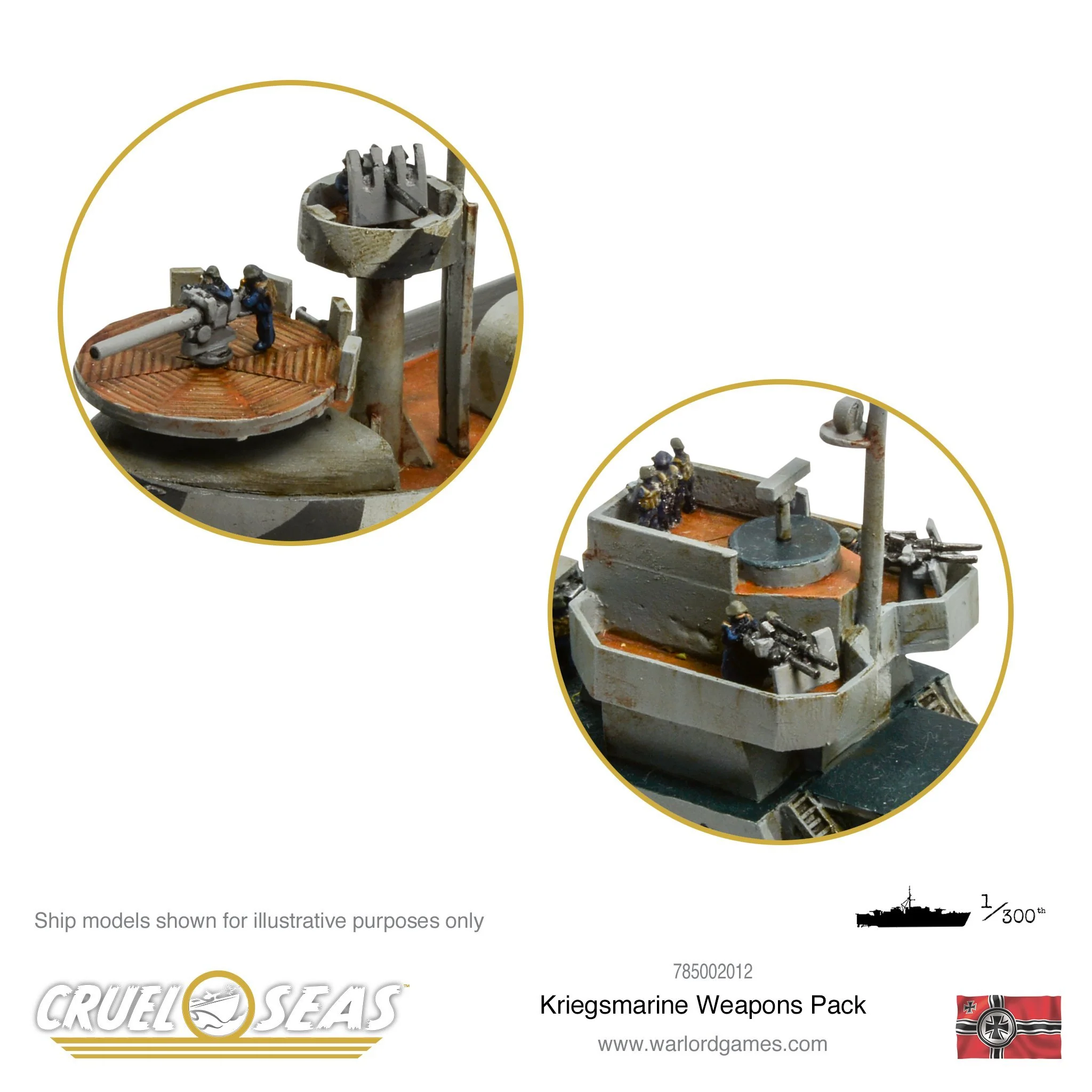 Cruel Seas Kriegsmarine weapons pack - Image 3