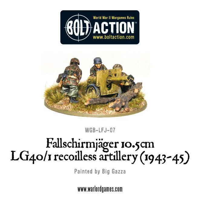 Fallschirmjager 10.5cm LG40/1 recoilless artillery (1943-45) - Image 3