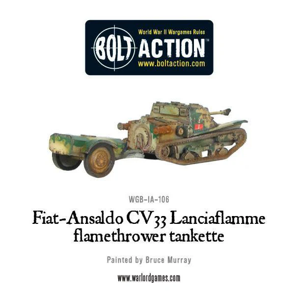 Fiat-Ansaldo CV33 Lanciaflamme flamethrower tankette - Image 3