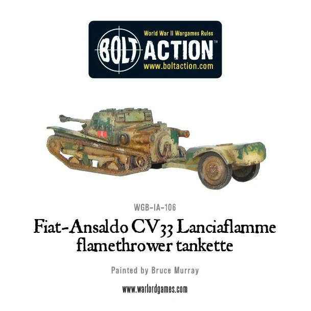 Fiat-Ansaldo CV33 Lanciaflamme flamethrower tankette - Image 4
