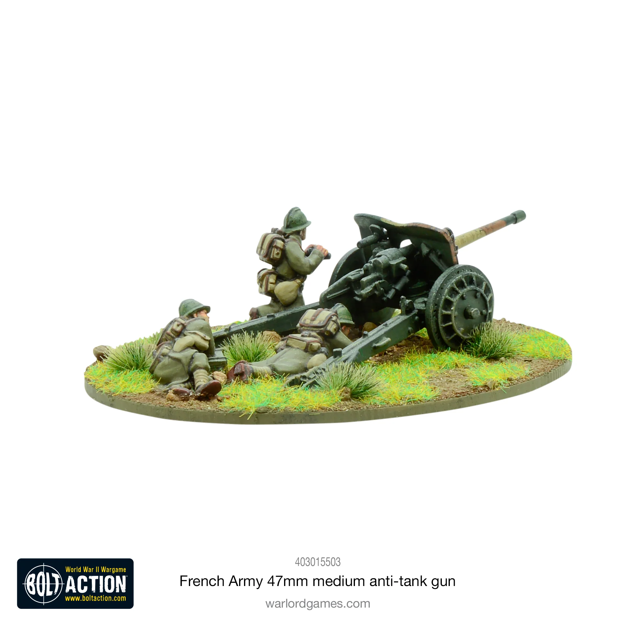 French Army 47mm medium anti-tank gun - Image 3