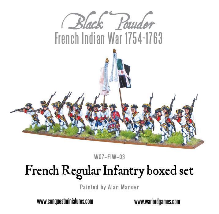 French Indian War 1754-1763: French Regular Infantry boxed set - Image 2