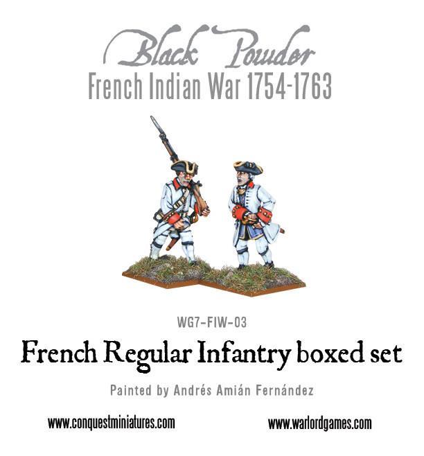 French Indian War 1754-1763: French Regular Infantry boxed set - Image 3