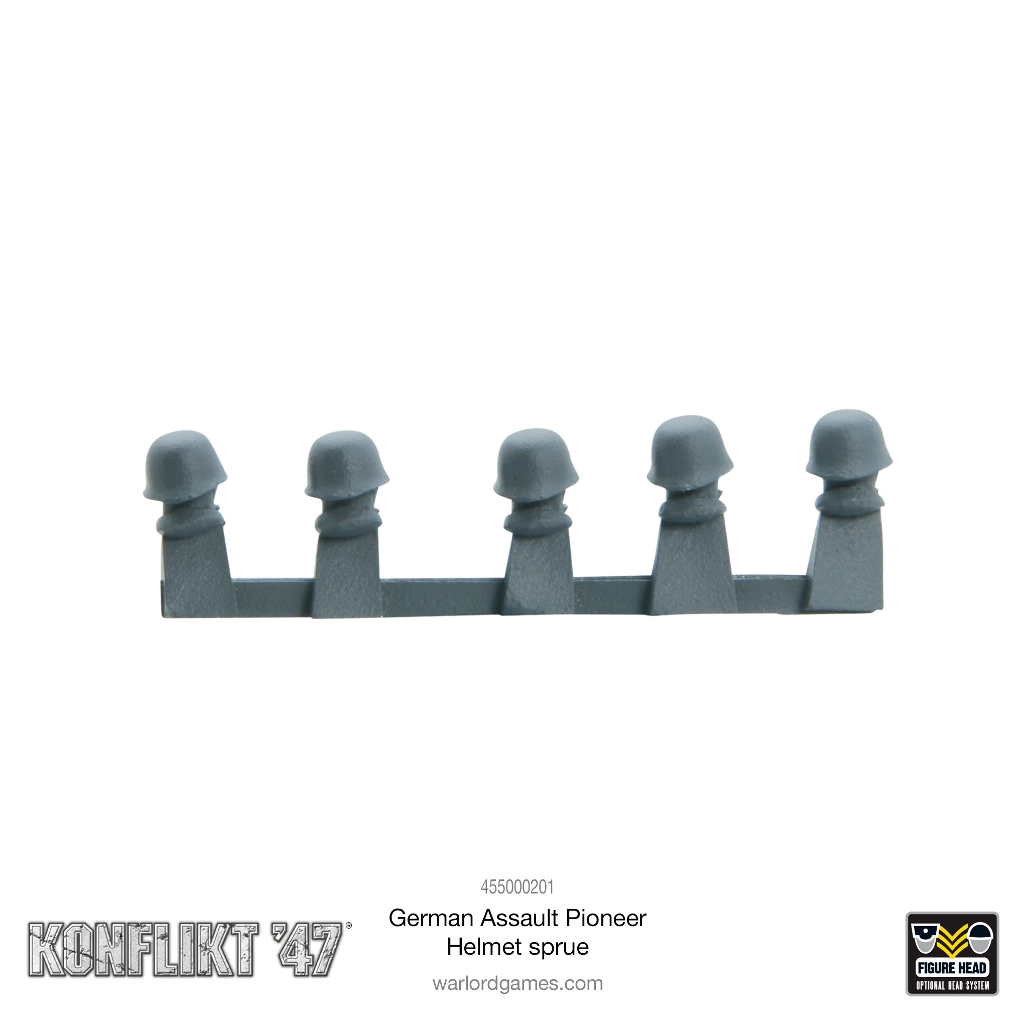 German Assault Pioneer Helmet sprue - Image 2
