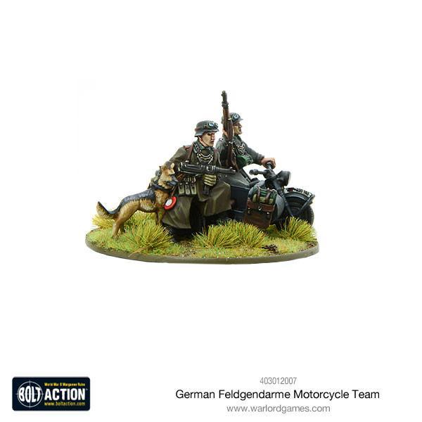 German Feldgendarme motorcycle team - Image 2