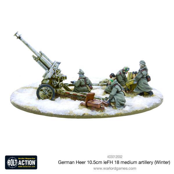 German Heer 10.5cm leFH 18 medium artillery (Winter) - Image 2