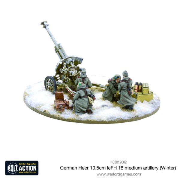 German Heer 10.5cm leFH 18 medium artillery (Winter) - Image 3