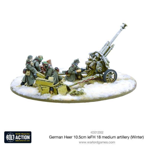 German Heer 10.5cm leFH 18 medium artillery (Winter) - Image 4
