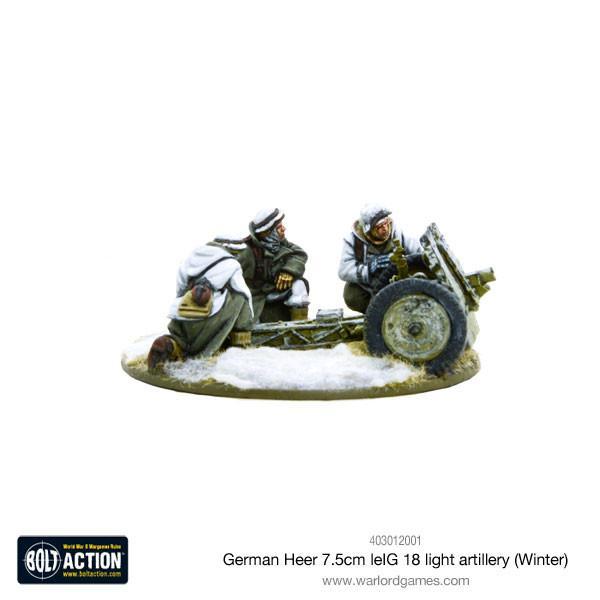 German Heer 7.5cm leIG 18 light artillery (Winter) - Image 2