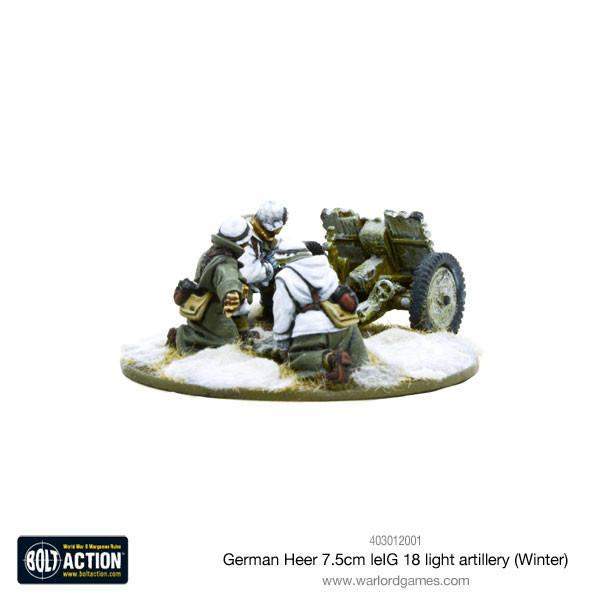 German Heer 7.5cm leIG 18 light artillery (Winter) - Image 3