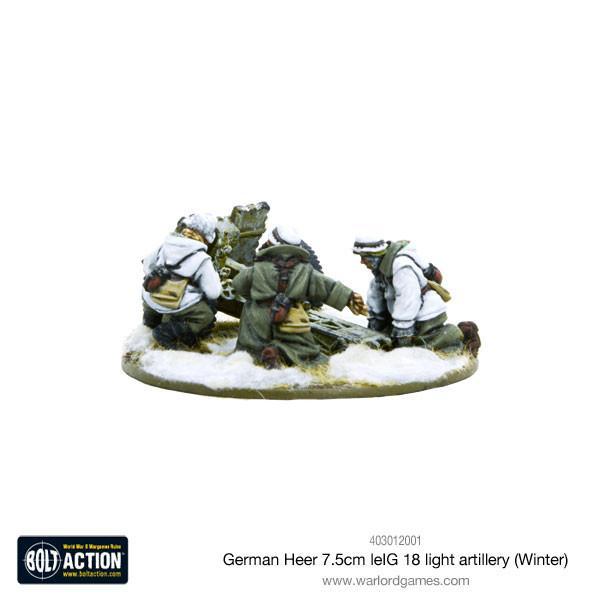 German Heer 7.5cm leIG 18 light artillery (Winter) - Image 4