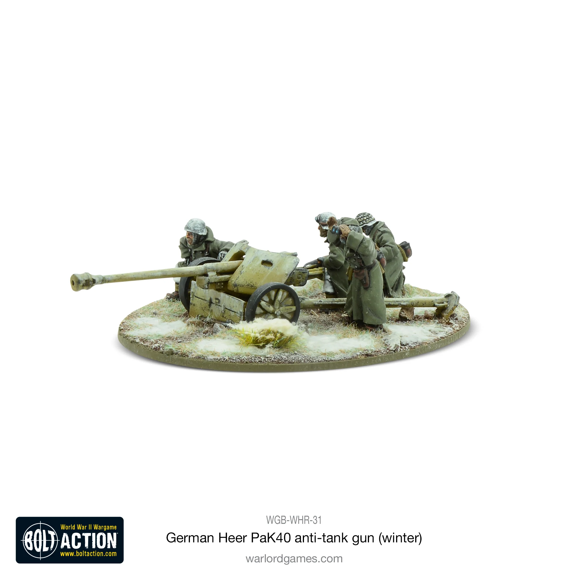 German Heer 75mm Pak 40 anti-tank gun (Winter) - Image 2