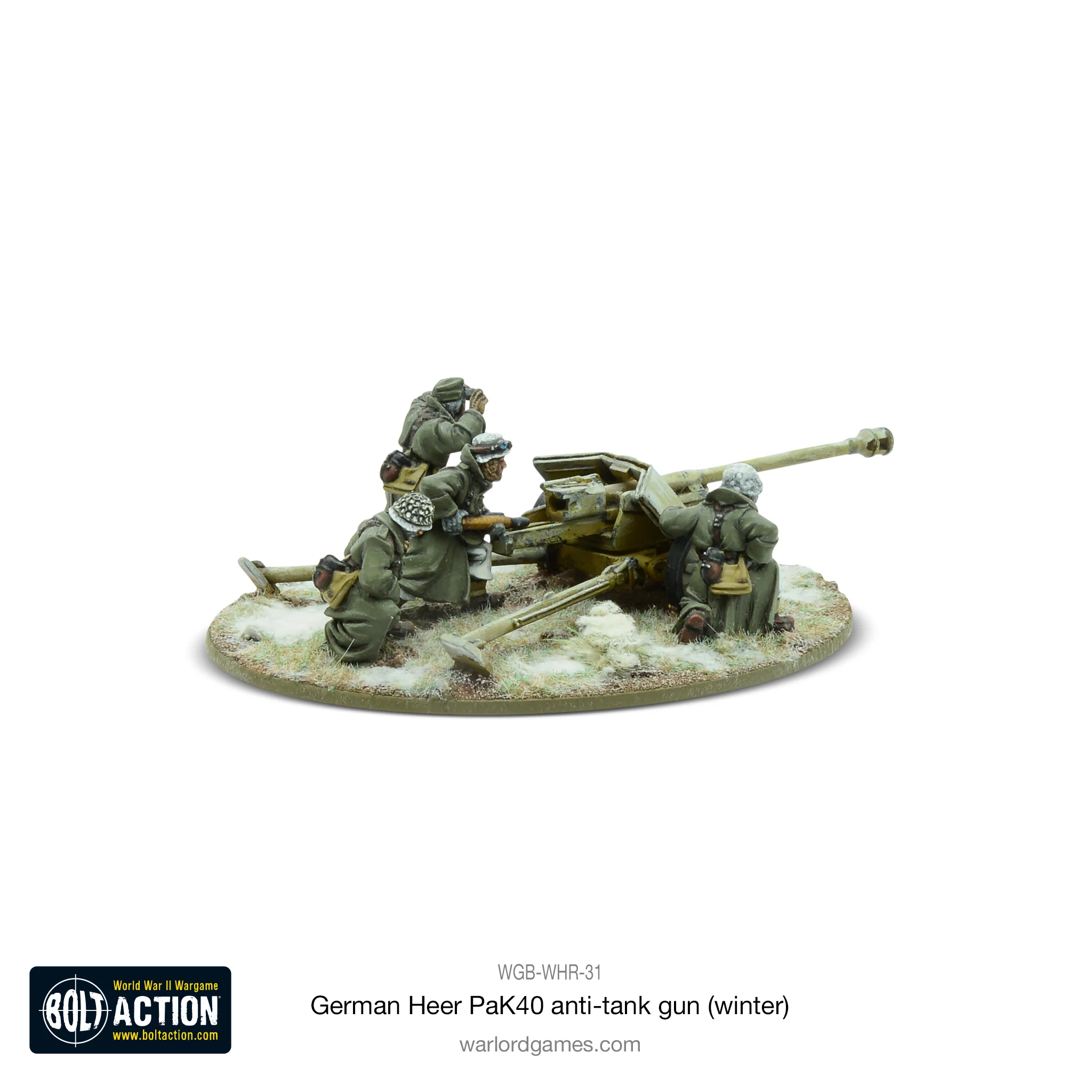 German Heer 75mm Pak 40 anti-tank gun (Winter) - Image 3