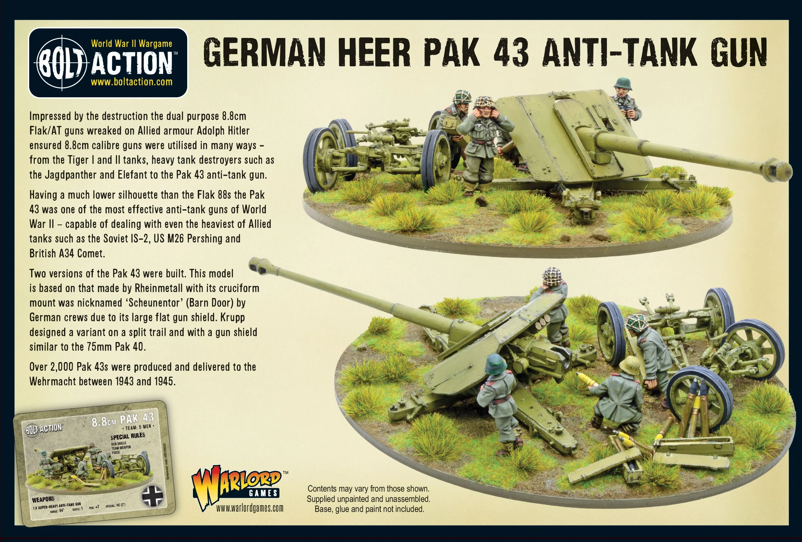 German Heer Pak 43 anti-tank gun - Image 11