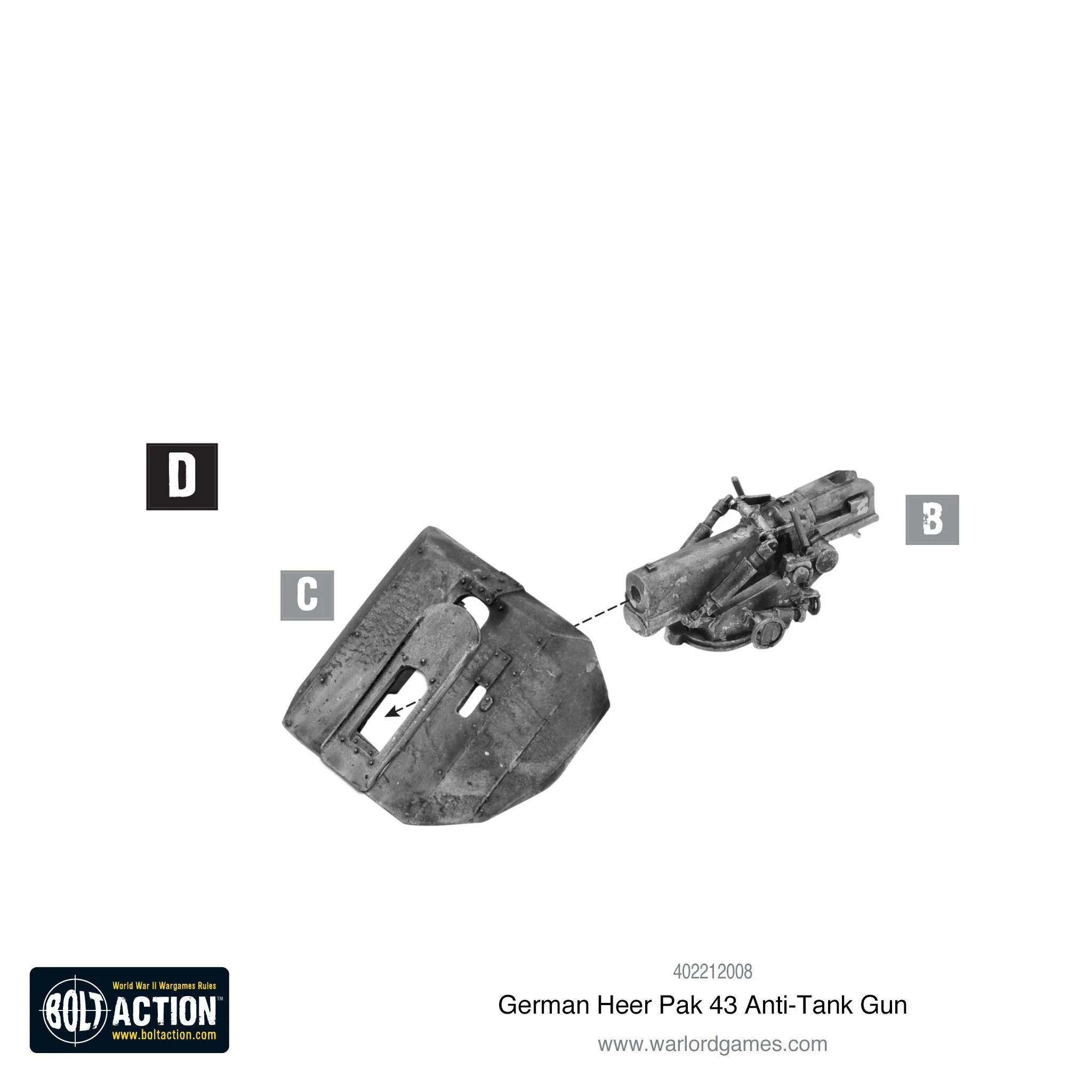 German Heer Pak 43 anti-tank gun - Image 8