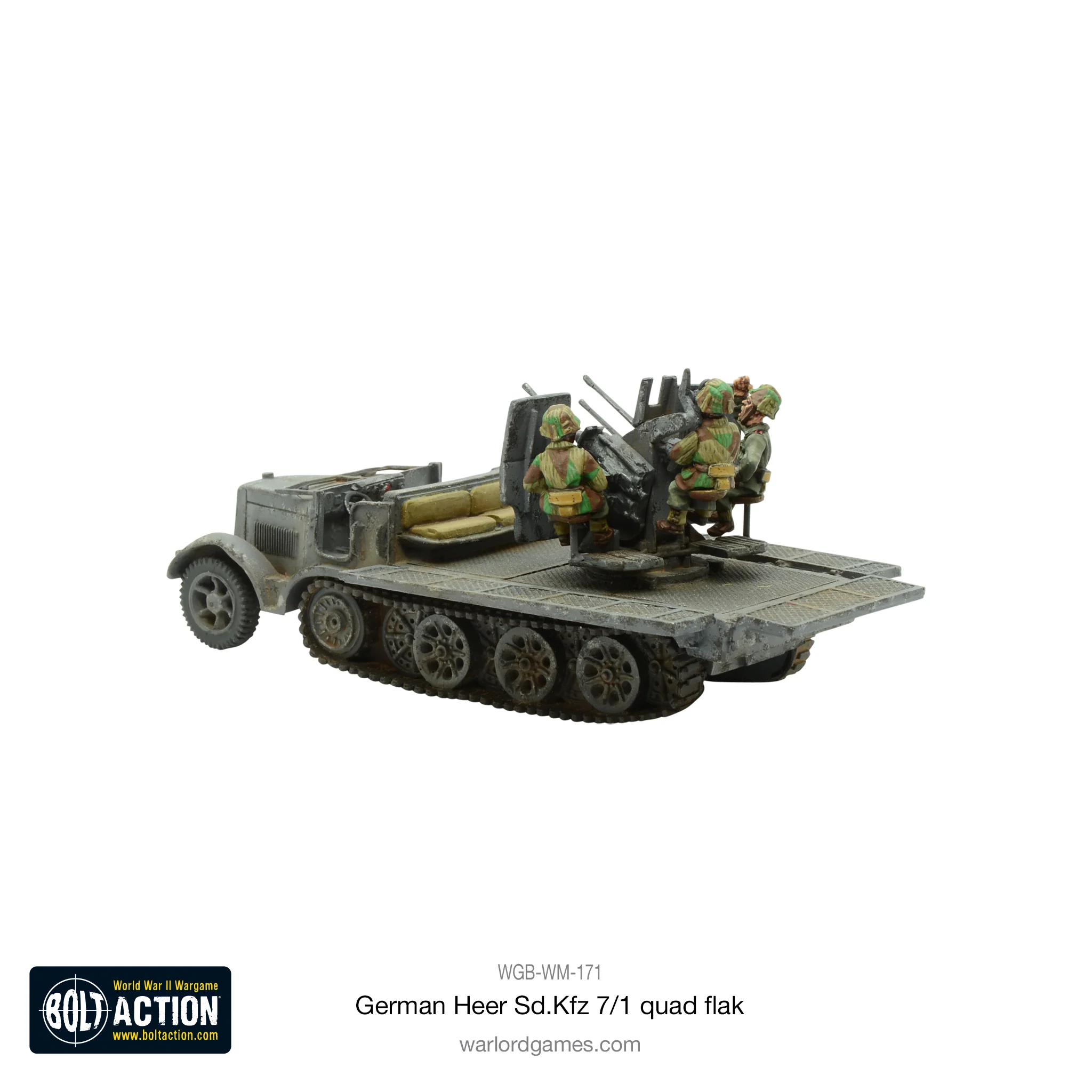German Heer Sd.Kfz 7/1 quad FlaK - Image 3