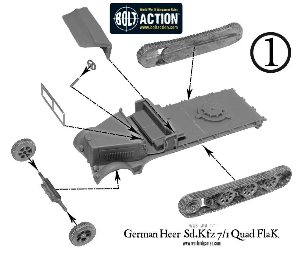 German Heer Sd.Kfz 7/1 quad FlaK - Image 5