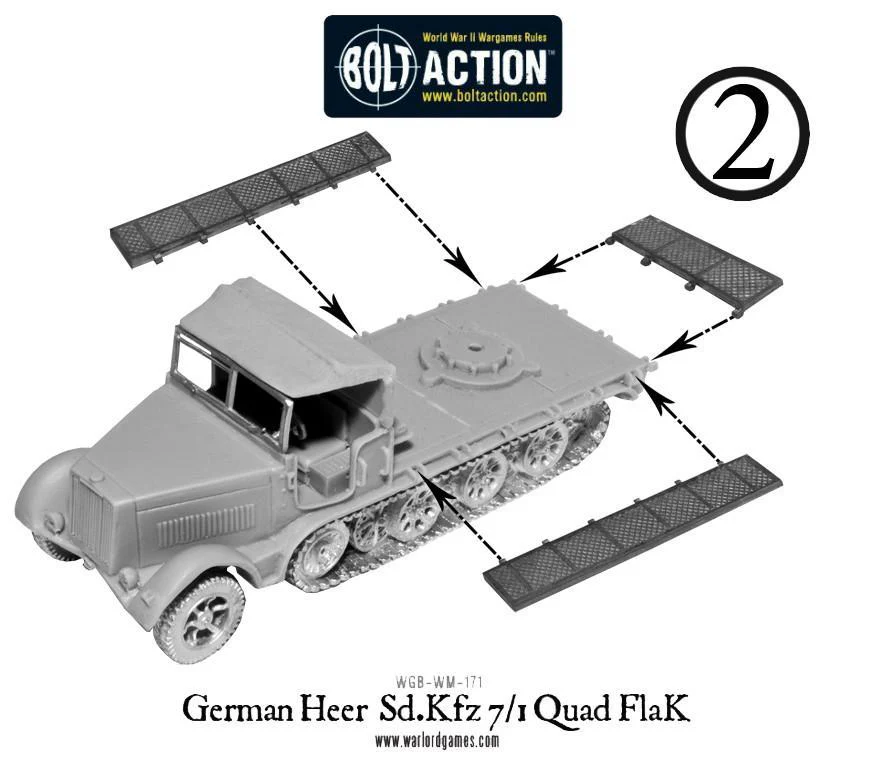 German Heer Sd.Kfz 7/1 quad FlaK - Image 6