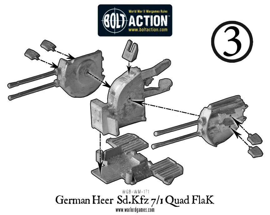 German Heer Sd.Kfz 7/1 quad FlaK - Image 7
