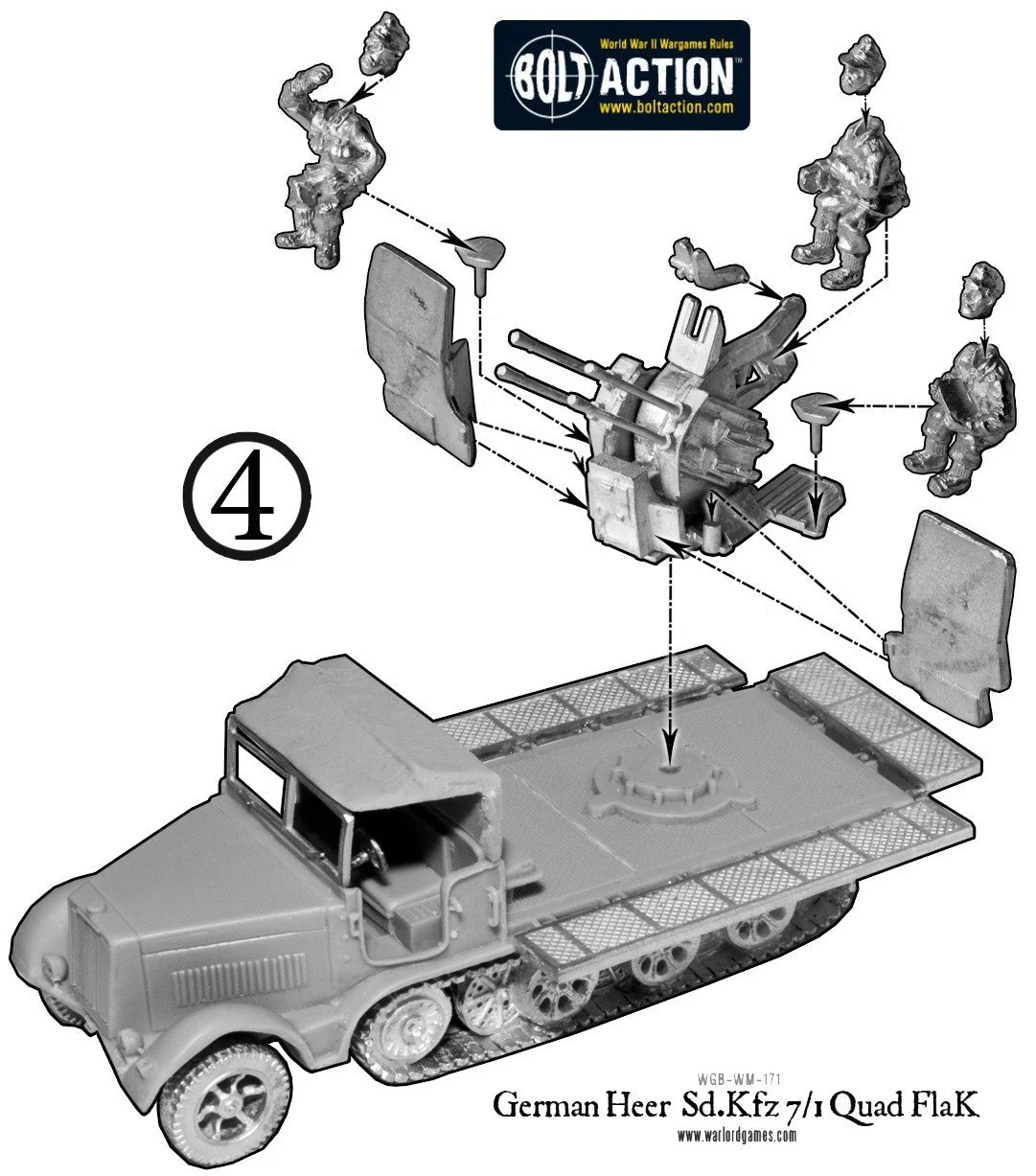 German Heer Sd.Kfz 7/1 quad FlaK - Image 8