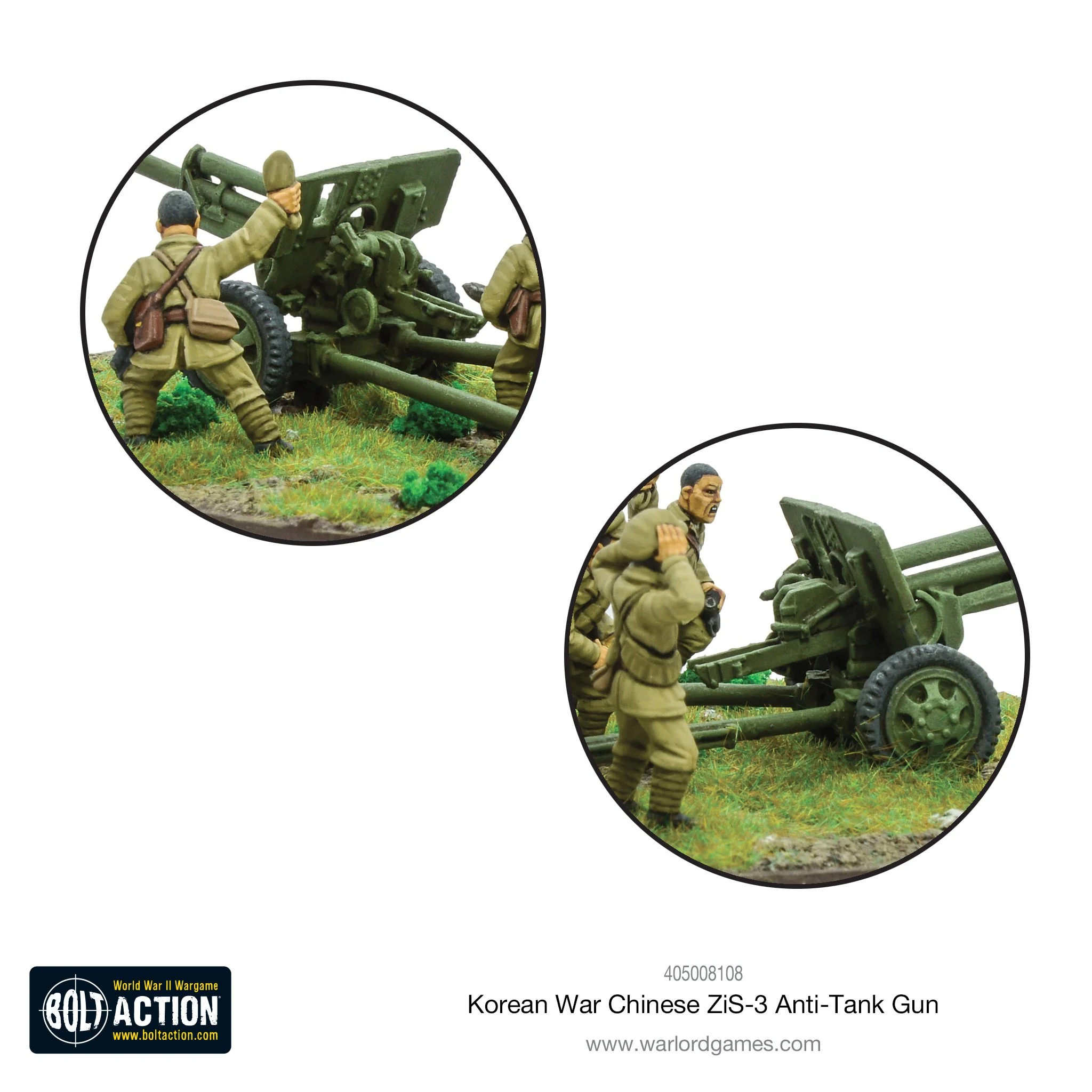 Korean War: Chinese PVA ZIS-3 Anti-tank gun - Image 3