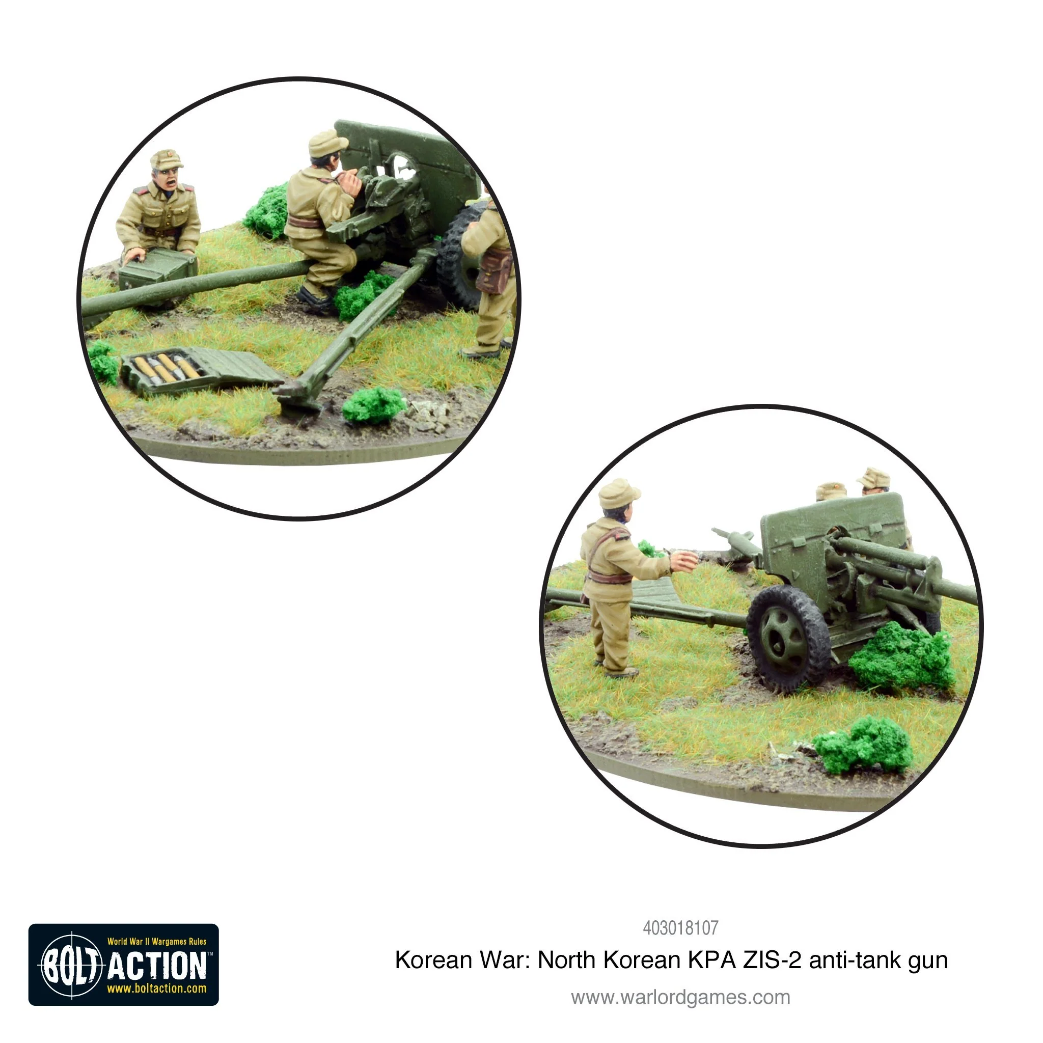 Korean War: North Korean KPA ZIS-2 anti-tank gun - Image 3