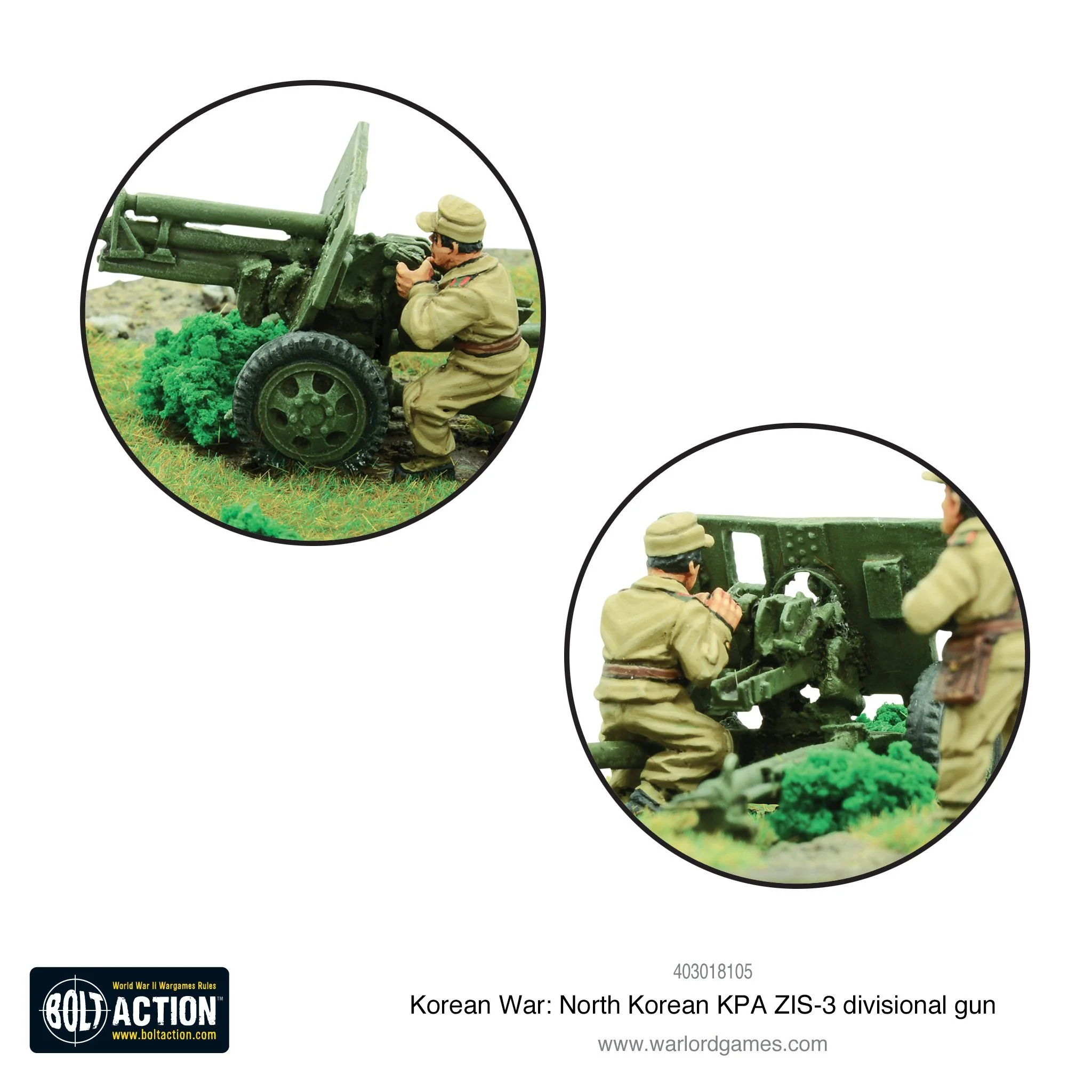 Korean War: North Korean KPA ZIS-3 divisional gun - Image 4
