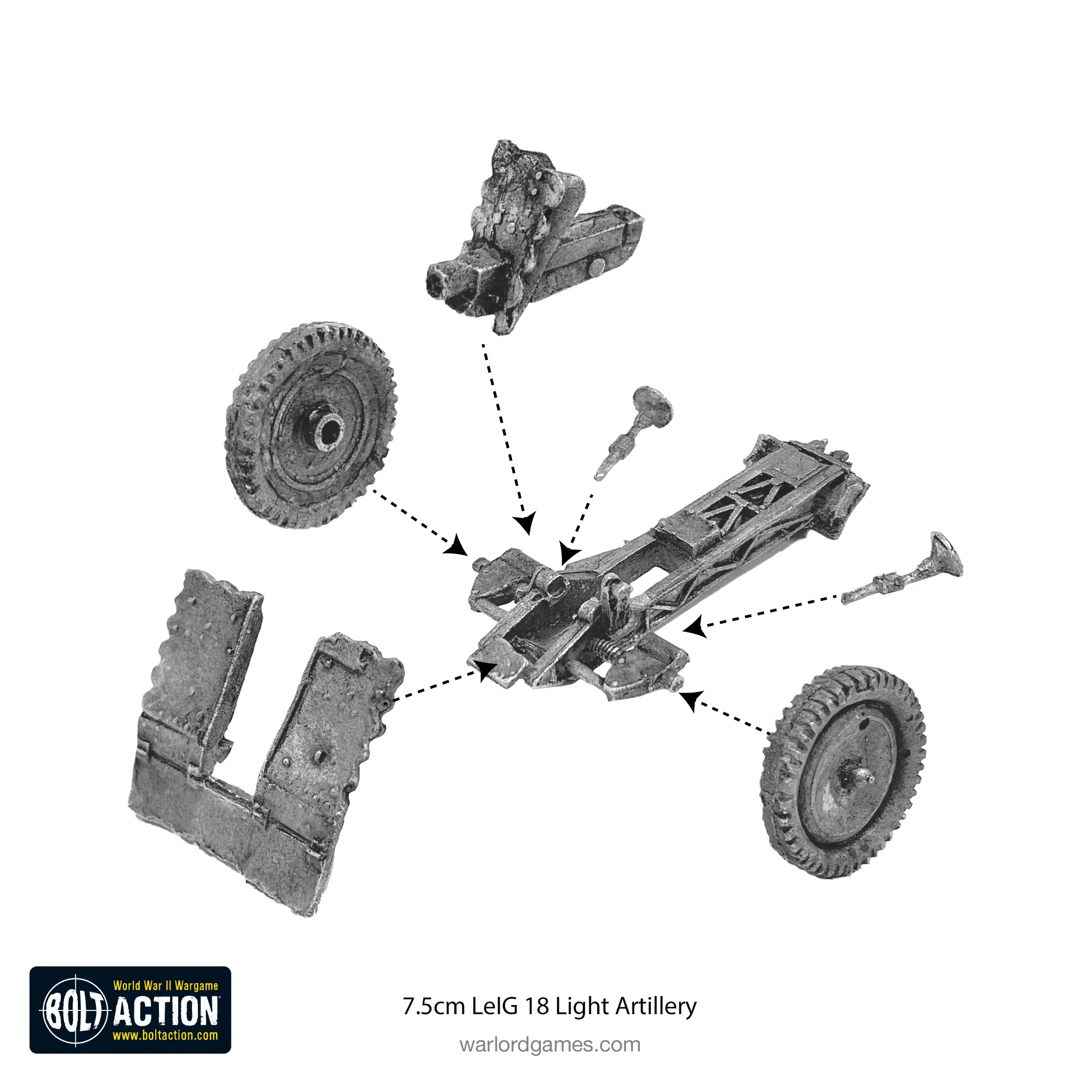 German Heer 75mm leIG 18 light artillery (1943-45) - Image 4