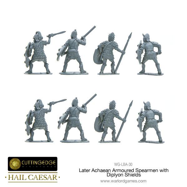Later Achaean Armoured Spearmen with Diplyon Shield - Image 3