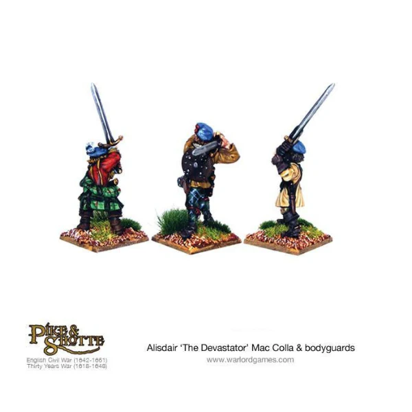 Mac Colla "The Devastator", with bodyguards and Highlander Hero - Image 3