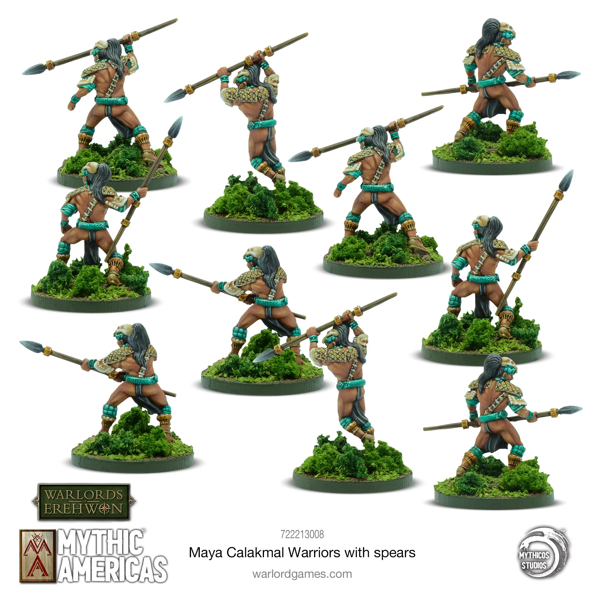 Maya: Calakmal Warriors With Spears - Image 2