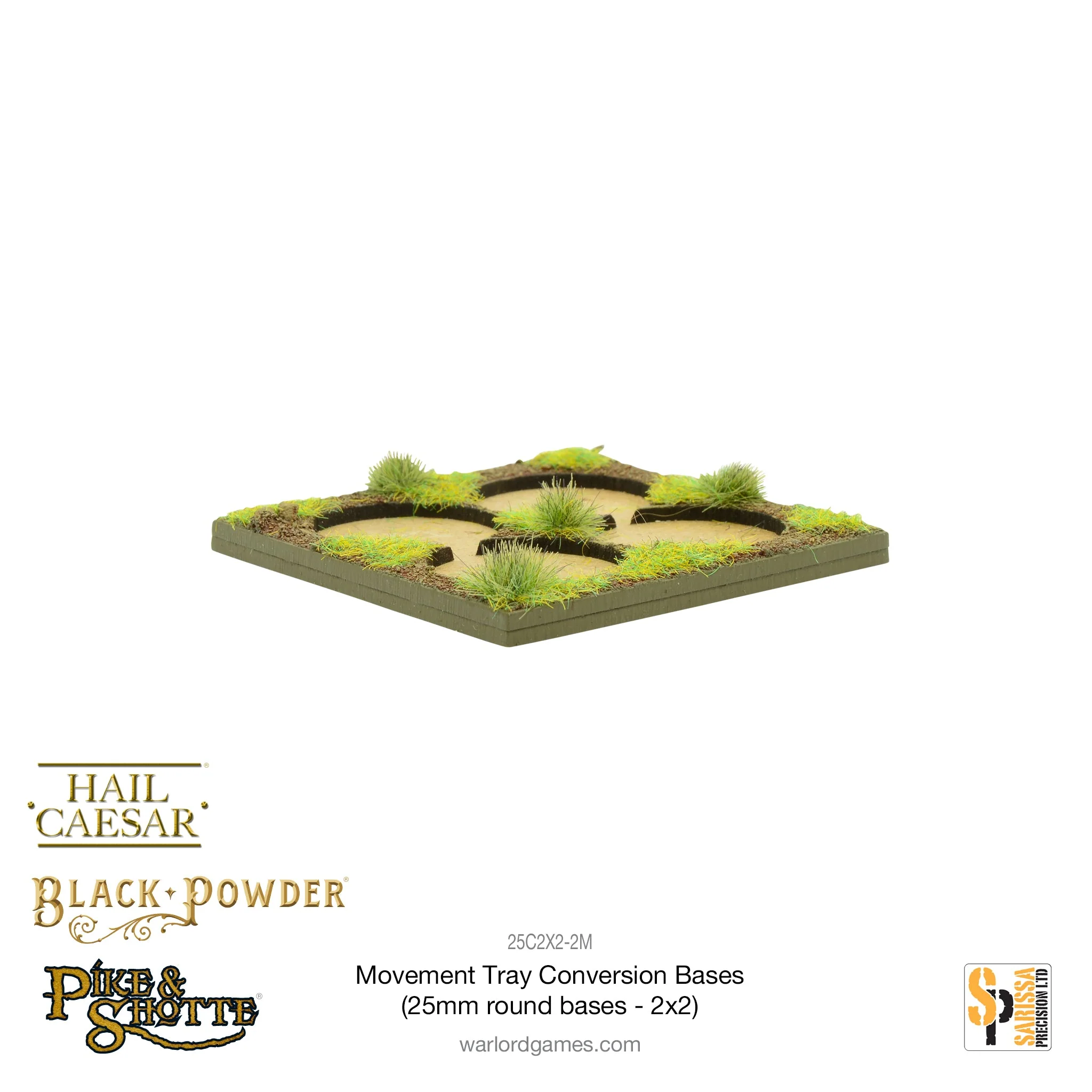Movement Tray Conversion Bases (25mm round bases - 2x2) - Image 3